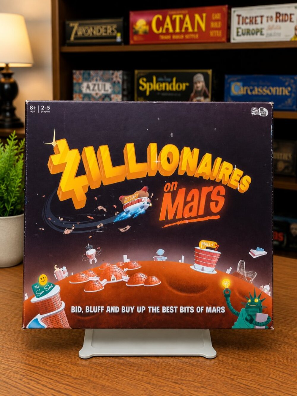 Big Potato Party Game Zillionaires on Mars Box